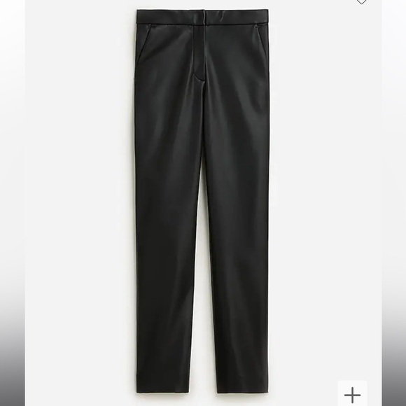 J.Crew Kate straight-leg pant in faux leather - Picture 4 of 9